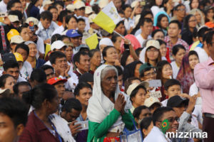 Over 150,000 people attended the mass