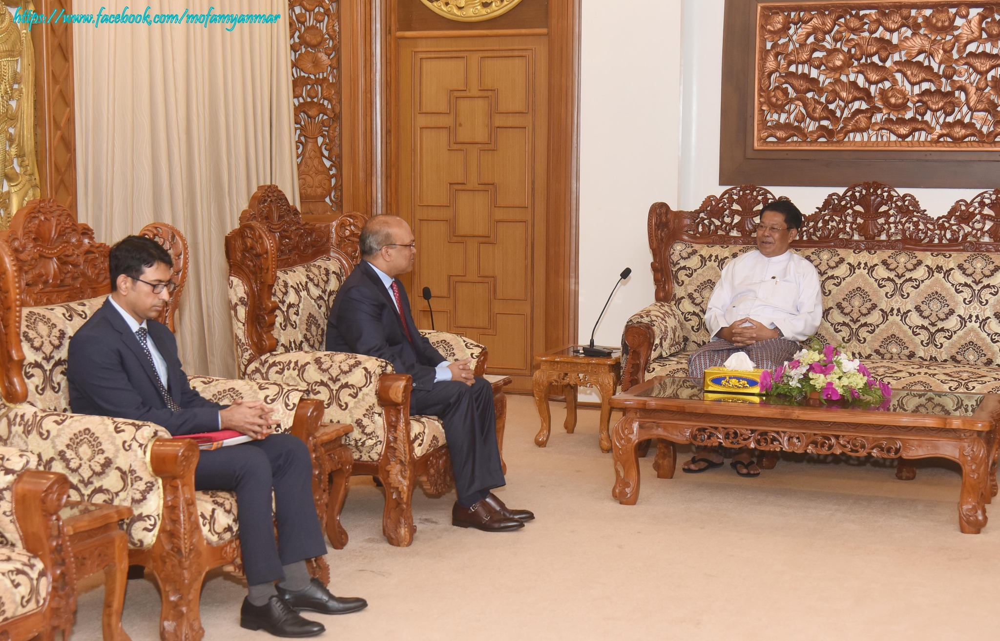 Deputy Prime Minister and Union Minister for Foreign Affairs receives the Bangladeshi Ambassador-designate to Myanmar (5 September 2023, Nay Pyi Taw)
