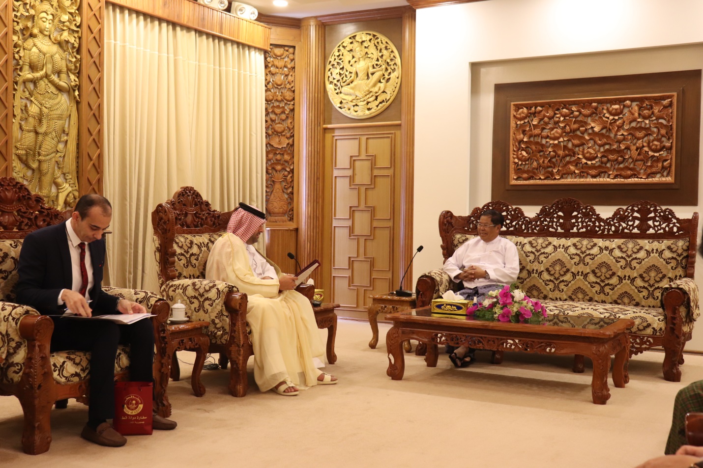 Deputy Prime Minister and Union Minister for Foreign Affairs receives the Chargé d’ Affairés of Qatar (20-9-2023)