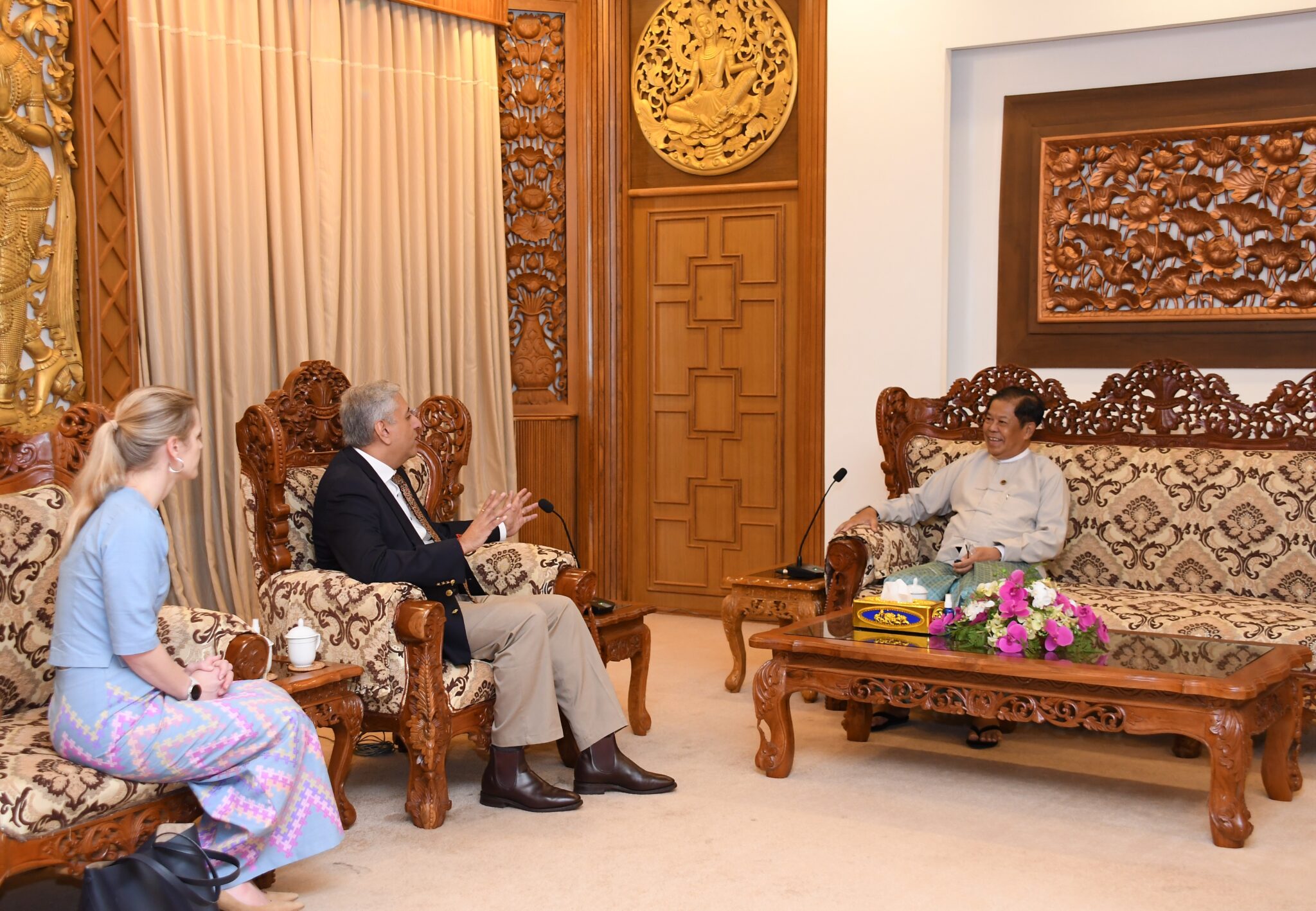 Deputy Prime Minister and the Union Minister for Foreign Affairs receives Regional Director of the United Nations Office for Project Services (UNOPS) Asia Region (21-9-2023)