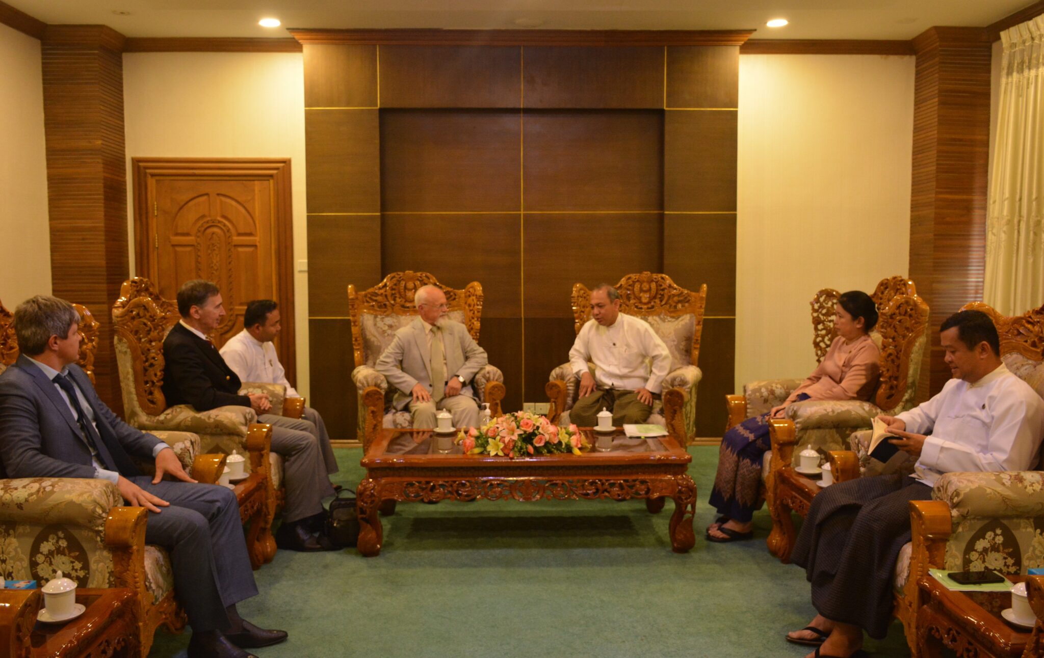Permanent Secretary for Foreign Affairs receives the delegation headed by the President of the Russia-Myanmar Association of Friendship and Cooperation (27-9-2023)