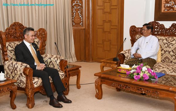 Deputy Prime Minister and Union Minister for Foreign Affairs receives Ambassador of Thailand to Myanmar (9-5-2024)